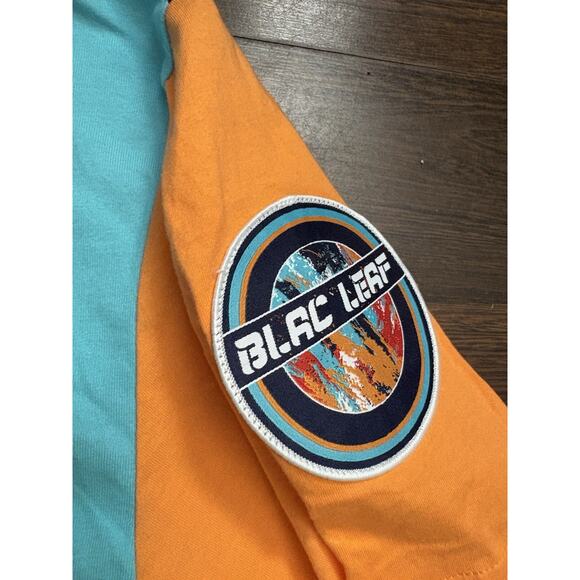 BLACK LEAF SPLIT TIGER SHIRT MENS SZ LARGE MULTI-COLOR - Picture 5 of 11